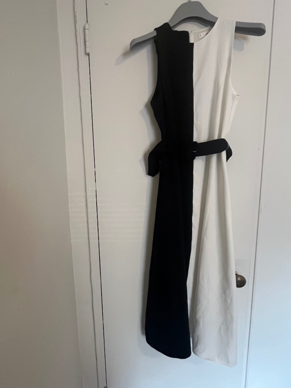 Mango Bicolor belt dress
